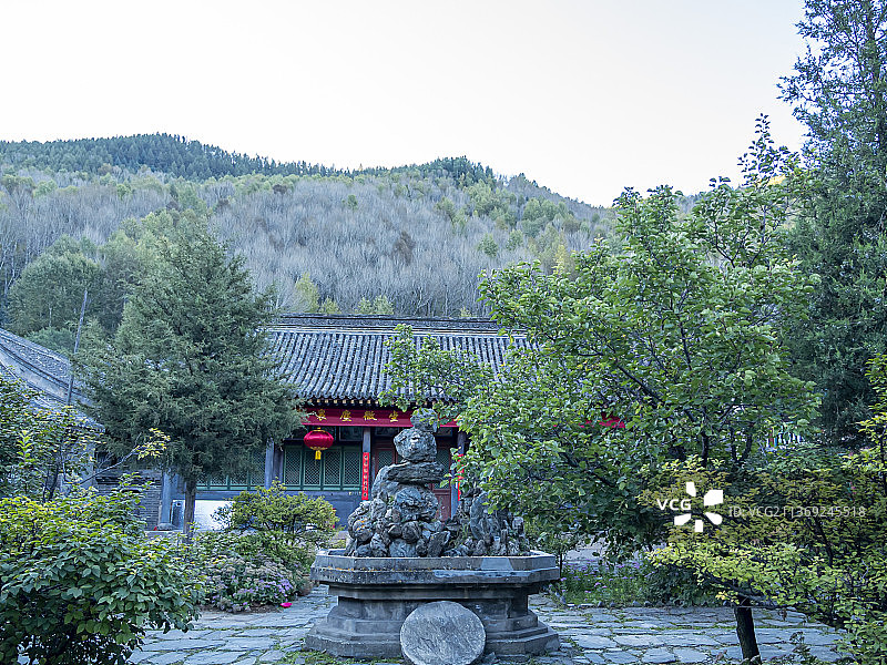山西五台山普化寺禅院风景图片素材