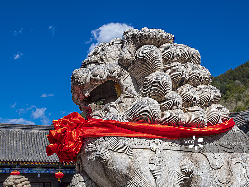山西五台山普化寺禅院风景图片素材
