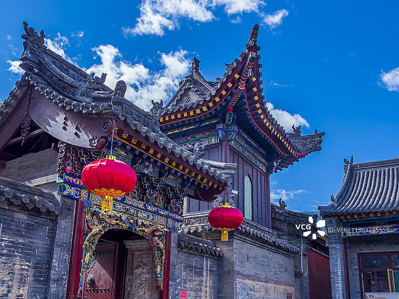 山西五台山普化寺禅院风景图片素材