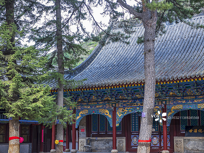山西五台山普化寺禅院风景图片素材