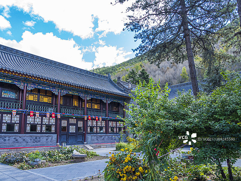 山西五台山普化寺禅院风景图片素材