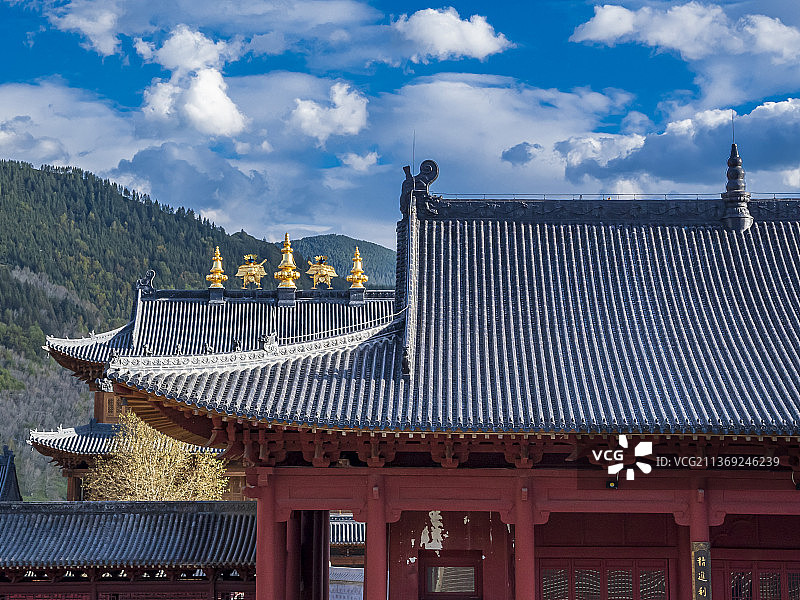 山西五台山普寿寺风景图片素材