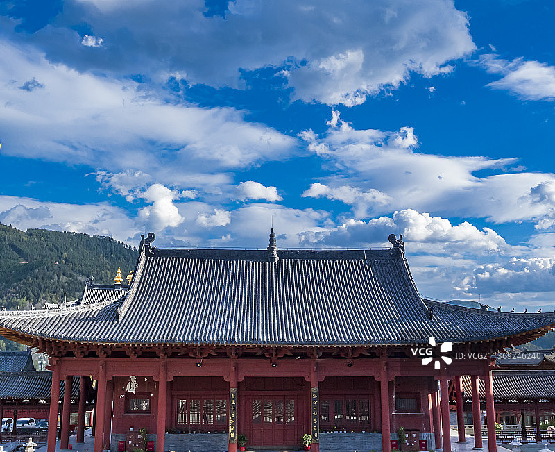 山西五台山普寿寺风景图片素材