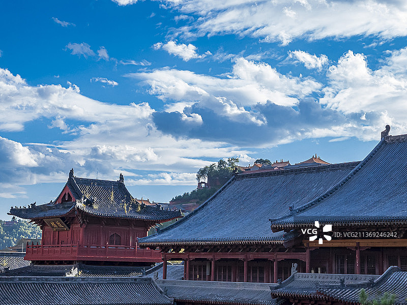 山西五台山普寿寺风景图片素材