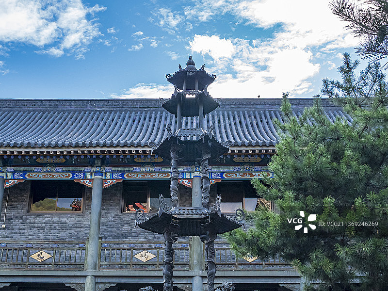 山西五台山普寿寺风景图片素材
