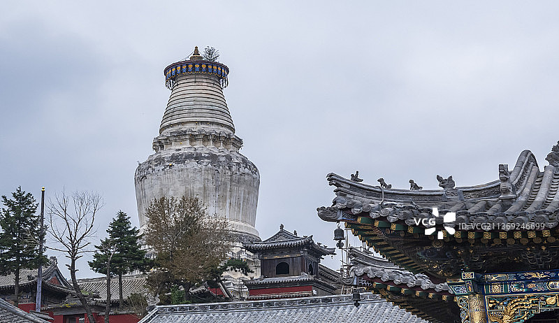 山西五台山五爷庙风景图片素材