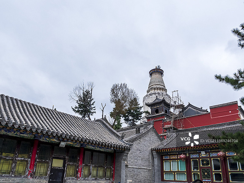 山西五台山五爷庙风景图片素材