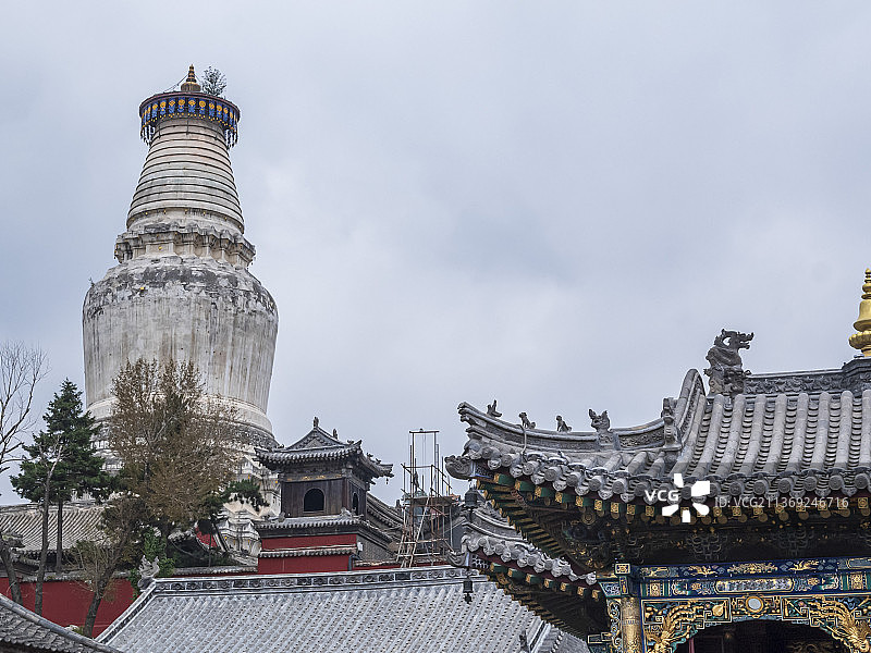 山西五台山五爷庙风景图片素材