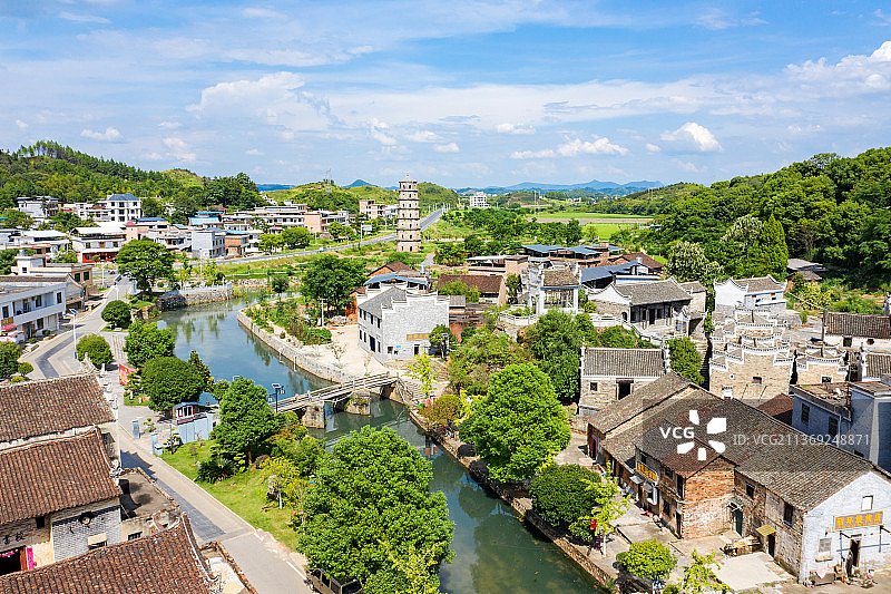 俯瞰板梁古村图片素材