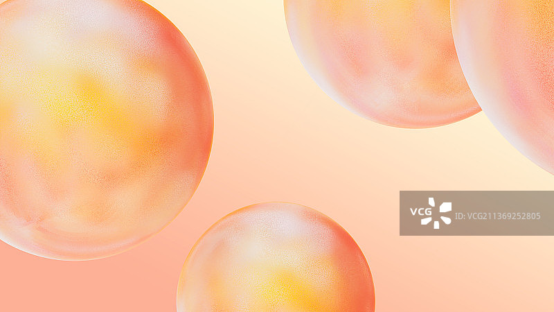 抽象渐变球体梦幻色插画壁纸背景图片素材