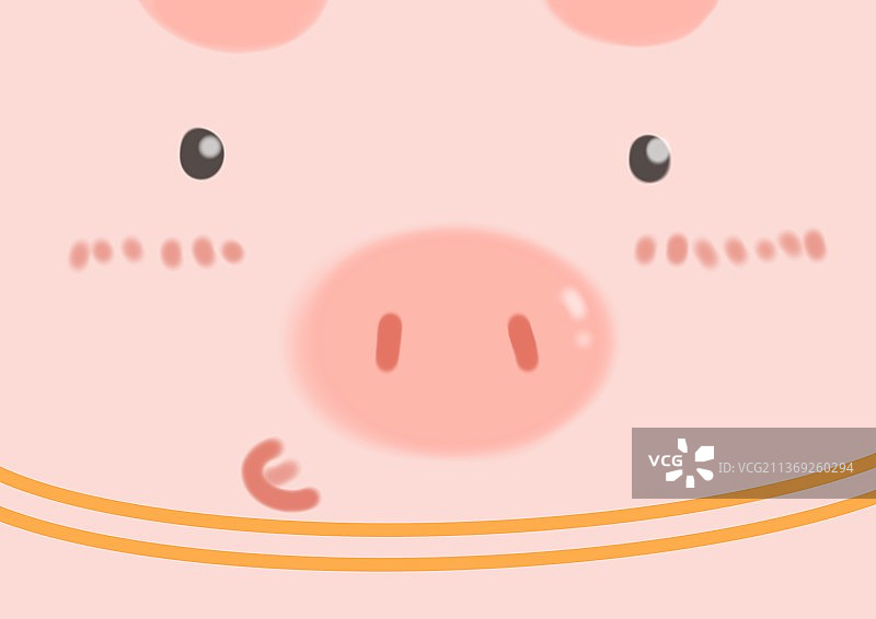 猪猪动物插画图片素材