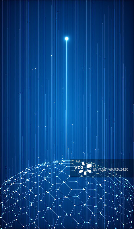 3D渲染的科幻粒子背景图片素材