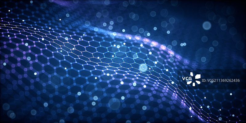 3D渲染的科幻粒子背景图片素材