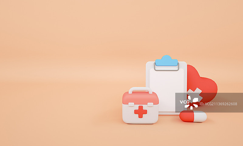 卡通三维医疗C4D模型图片素材