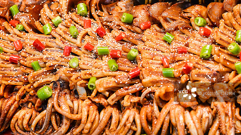 烧烤鱿鱼图片素材