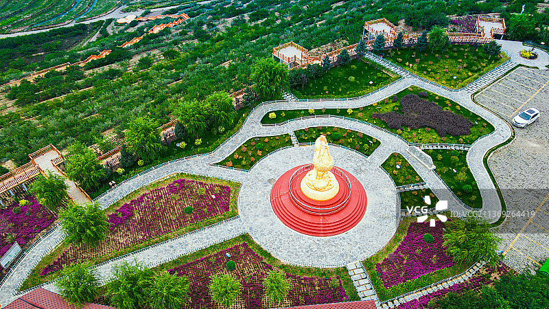 宁夏南部六盘山区彭阳旱作梯田图片素材