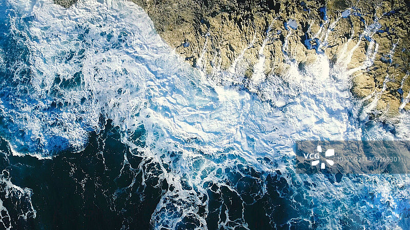 浅水水域，巴哈马群岛的鸟瞰图片素材