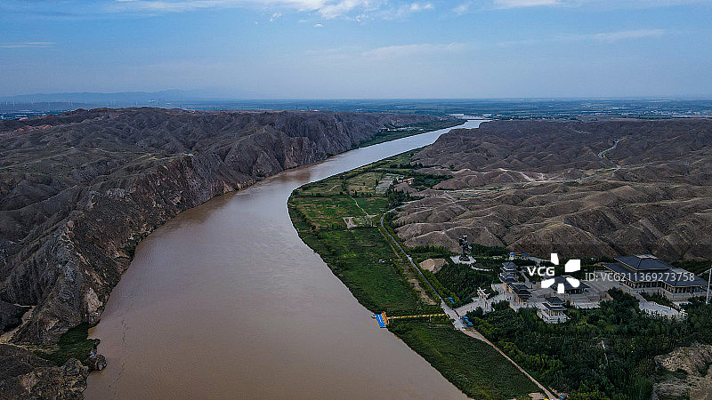 宁夏黄河大峡谷大禹文化园图片素材