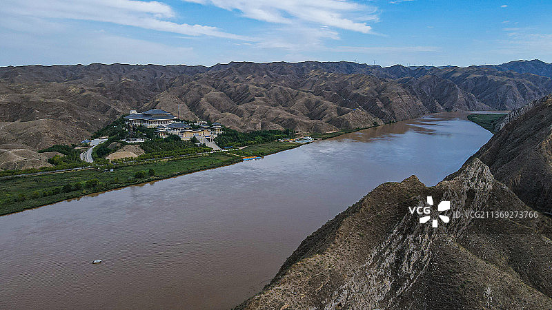 宁夏黄河大峡谷大禹文化园图片素材