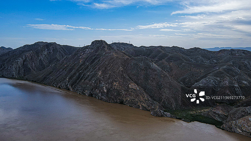 宁夏黄河大峡谷大禹文化园图片素材