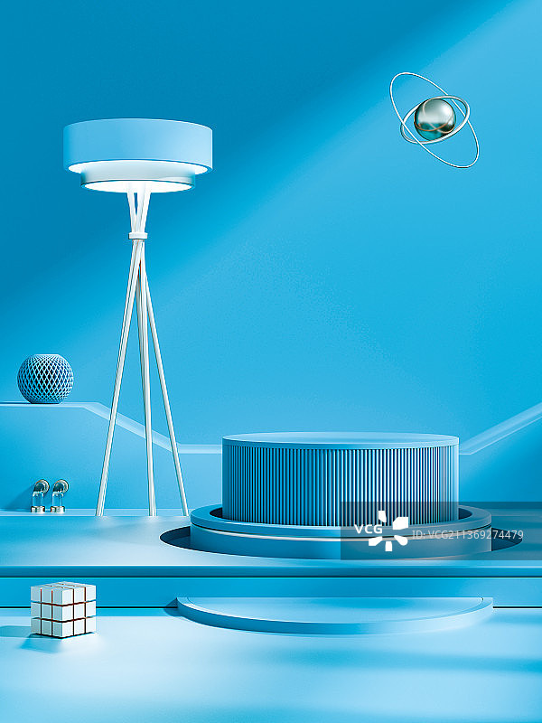 3D模拟场景产品展台创意图图片素材