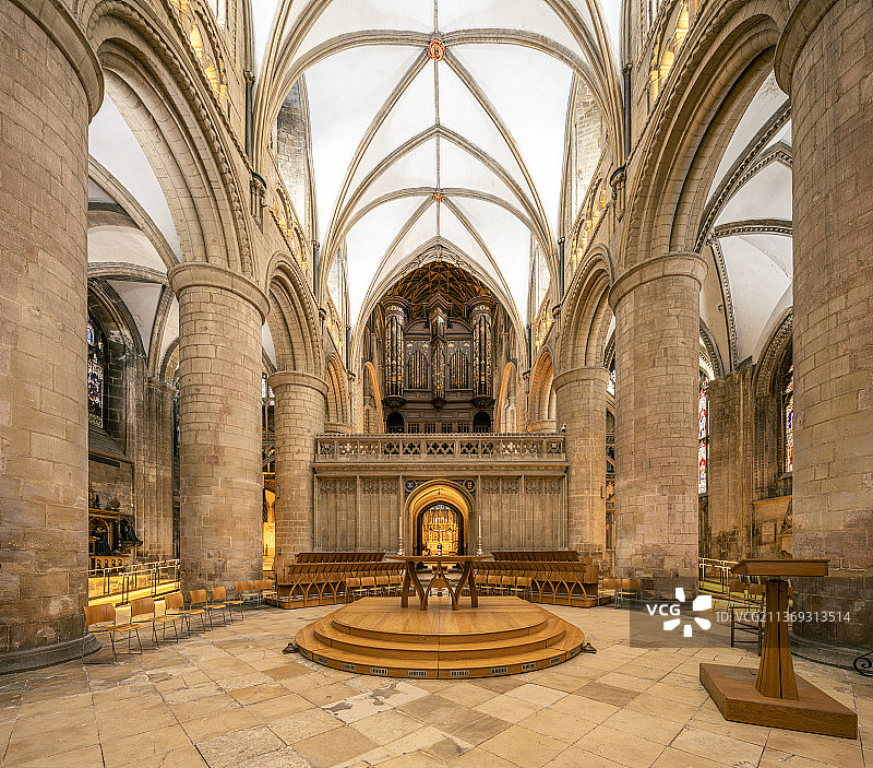 英国格洛斯特大教堂魔法城堡走廊大厅图片素材