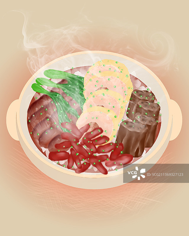 砂锅饭图片素材