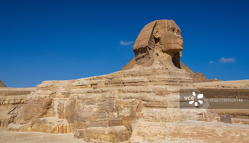 胡夫金字塔之狮身人首像图片素材