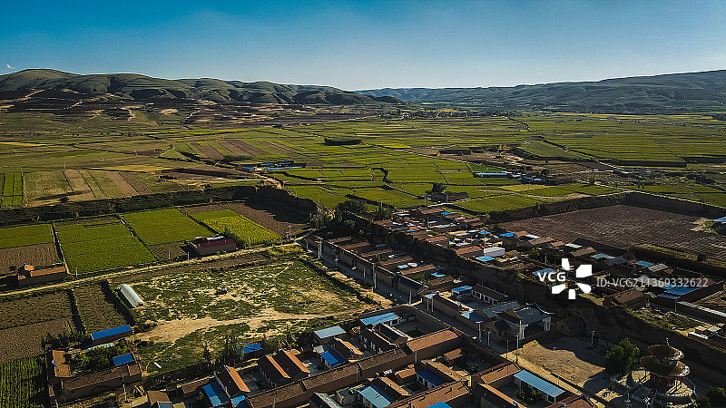 航拍宁夏海原西安州古城图片素材