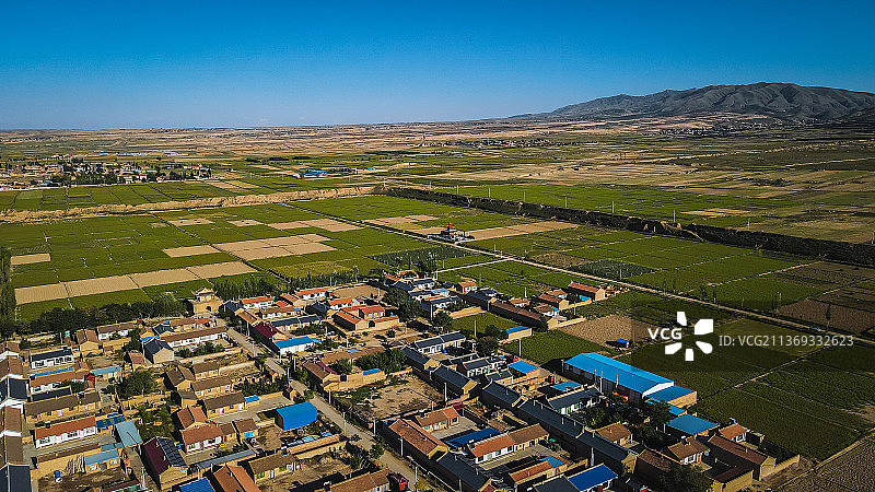 航拍宁夏海原西安州古城图片素材