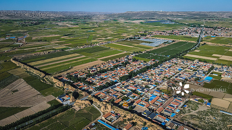 航拍宁夏海原西安州古城图片素材