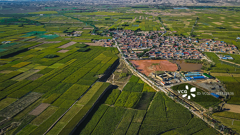 航拍宁夏海原西安州古城图片素材