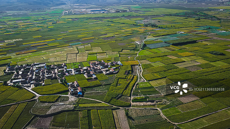 航拍宁夏海原西安州古城图片素材