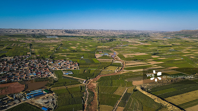 航拍宁夏海原西安州古城图片素材