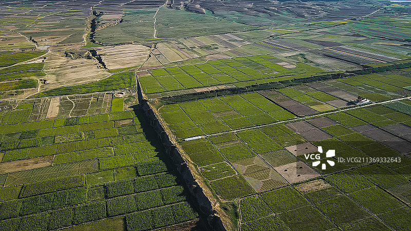 航拍宁夏海原西安州古城图片素材