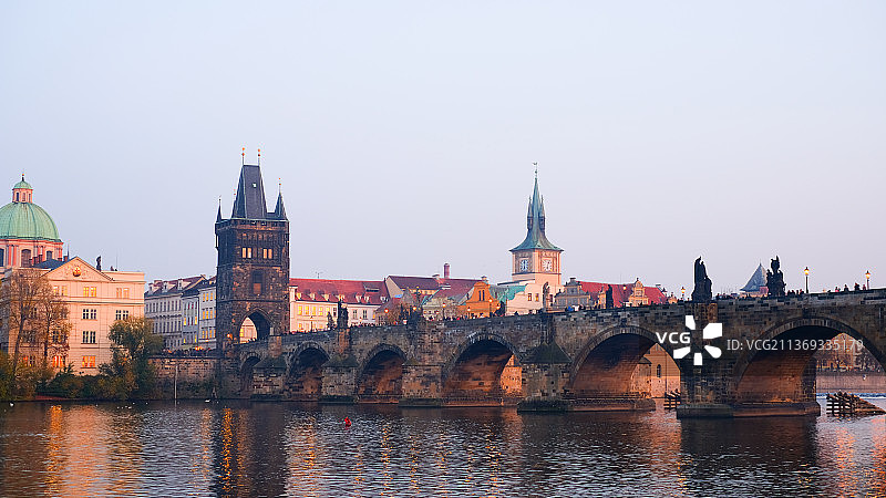 布拉格查理大桥图片素材