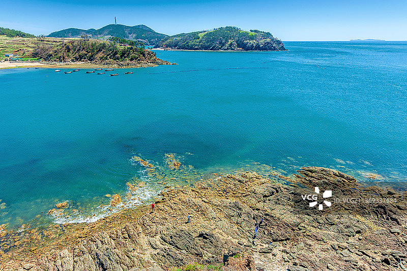 中国辽宁大连长海县小长山岛小水口森林公园图片素材