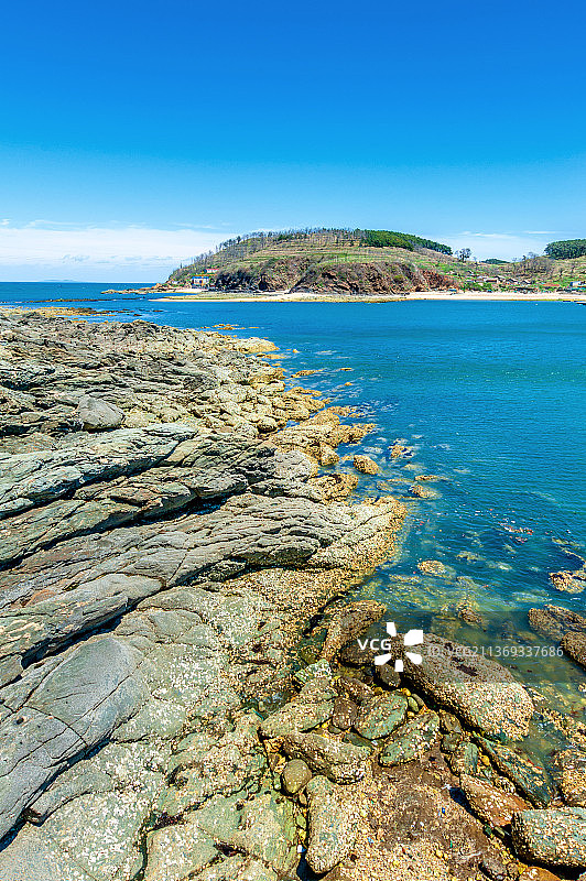 中国辽宁大连长海县小长山岛小水口森林公园图片素材