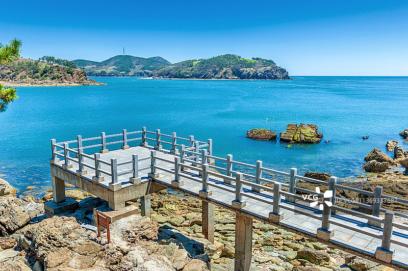 中国辽宁大连长海县小长山岛小水口森林公园图片素材