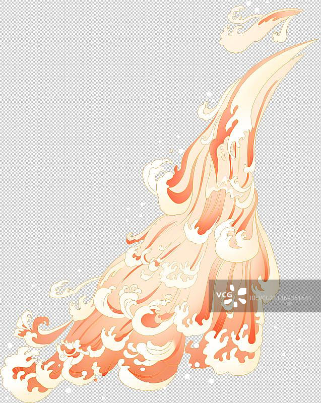 国潮水花图片素材