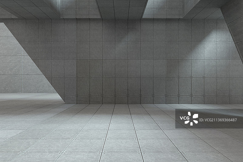 3D现代几何空间背景图片素材