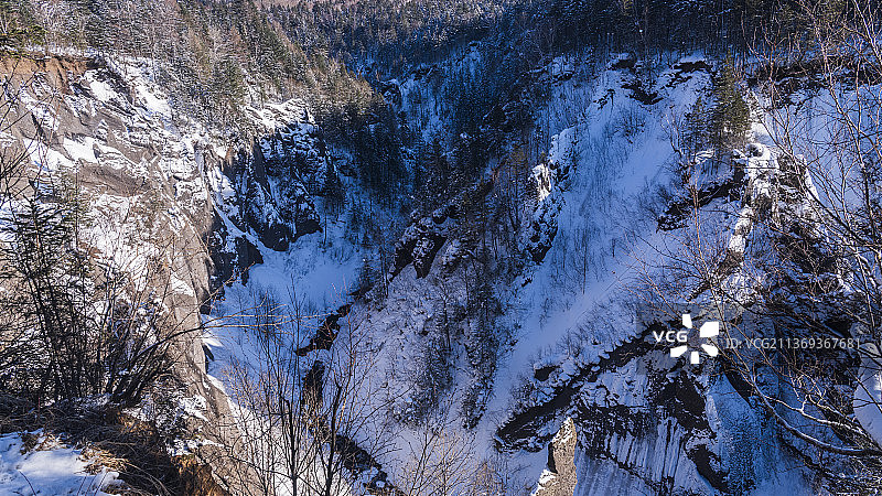 长白山大峡谷风光图片素材