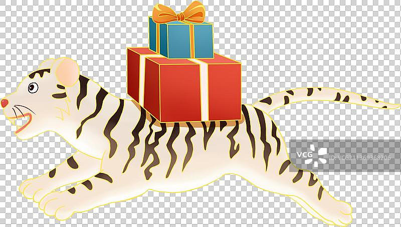 国潮白虎图片素材