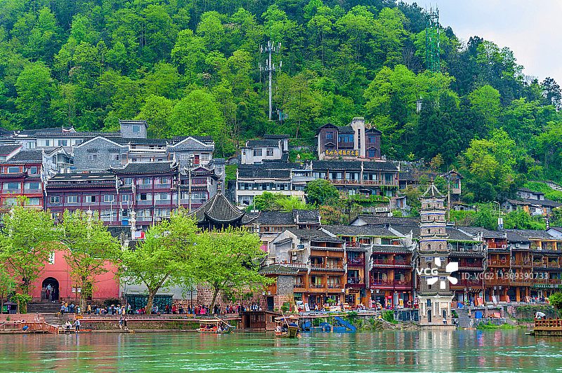 中国湖南湘西凤凰古城图片素材