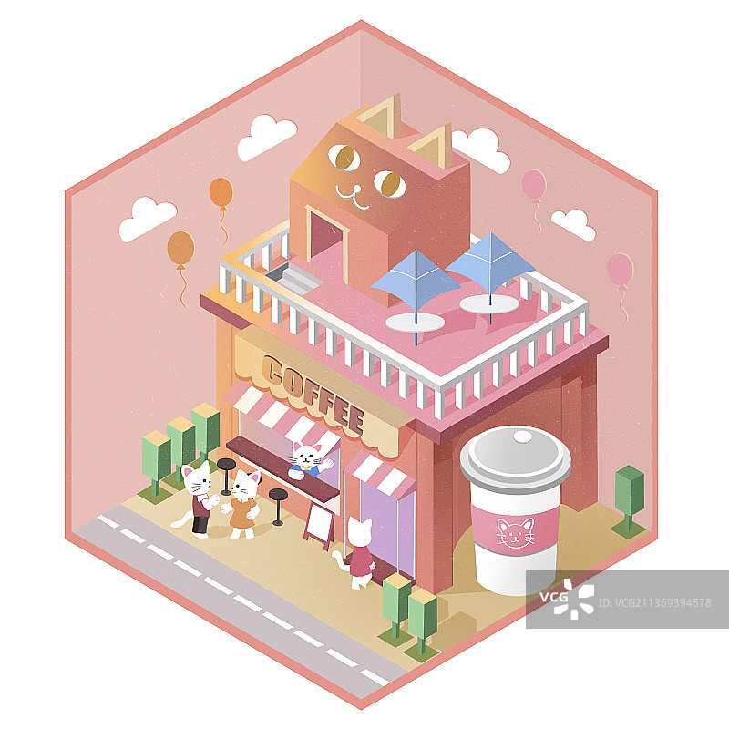 2.5插画 运营插画 场景图片素材