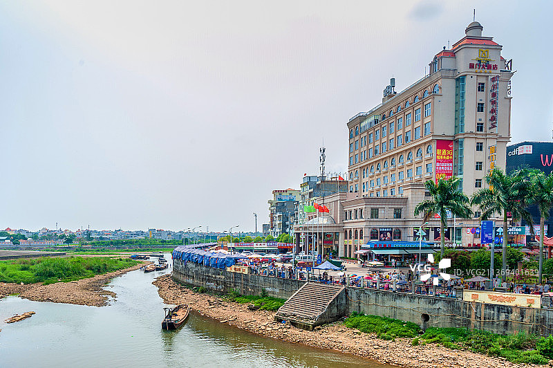中国广西防城港东兴中越边境图片素材
