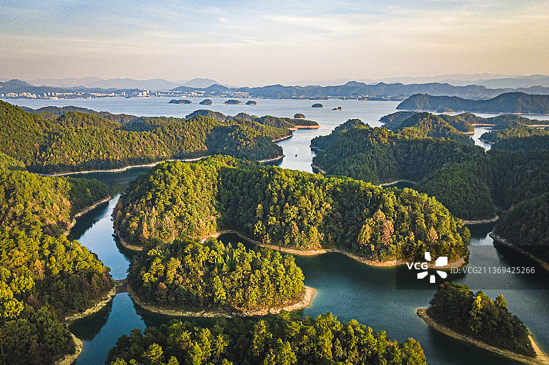 千岛湖航拍图片素材