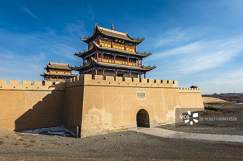 嘉峪关城楼图片素材