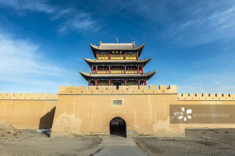 嘉峪关城楼图片素材
