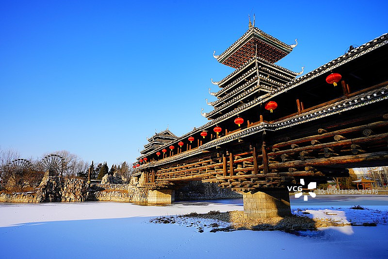 雪后民族园图片素材